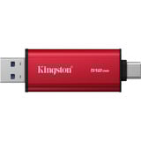 Kingston Dual Portable 512 GB SSD externe Rouge/Noir