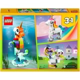 LEGO Créateur 3-en-1 - Licorne magique, Jouets de construction 
