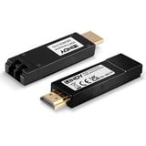 Lindy Extendeur HDMI 2.0 LWL, Extension HDMI Noir