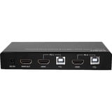 Lindy Switch KVM HDMI 4K60, USB 2.0 & Audio, 2 ports USB 2.0 & Audio, 2 ports, 4096 x 2160 pixels, 4K Ultra HD, Noir