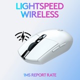 Logitech G305 souris Droitier RF sans fil + Bluetooth Optique 12000 DPI, Souris gaming Blanc, Droitier, Optique, RF sans fil + Bluetooth, 12000 DPI, 400 ips, Blanc