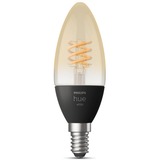 Philips Hue Bougie - Ampoule connectée E14, Lampe à LED Philips Hue White Bougie - Ampoule connectée E14, Ampoule intelligente, Noir, Bluetooth/Zigbee, LED, E14, Lumière blanche douce