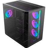 RAIJINTEK  boîtier midi tower Noir | 2x USB-A | 1x USB-C | RGB | Verre Trempé