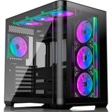 RAIJINTEK  boîtier midi tower Noir | 2x USB-A | 1x USB-C | RGB | Verre Trempé