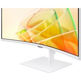 Samsung S65TC écran plat de PC 86,4 cm (34") 3440 x 1440 pixels UltraWide Quad HD LED Blanc Moniteur incurvé Blanc, 1x DisplayPort, 1x HDMI, 3x USB-A, 2x Thunderbolt, 1x RJ-45, 86,4 cm (34"), 3440 x 1440 pixels, UltraWide Quad HD, LED, 5 ms, Blanc