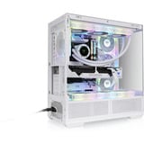 Thermaltake View 370 TG ARGB boîtier midi tower Blanc | 2x USB-A | 1x USB-C | RGB | Verre Trempé