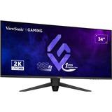 ViewSonic VX Series VX3480-2K-PRO écran plat de PC 86,4 cm (34") 3440 x 1440 pixels UltraWide Quad HD LED Noir Moniteur gaming  Noir, 86,4 cm (34"), 3440 x 1440 pixels, UltraWide Quad HD, LED, 1 ms, Noir