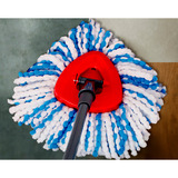 Vileda Set H2PrO Spin Mop, Serpillère Noir/Rouge