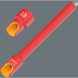 Wera 8794 LA VDE Rallonge Zyklop 1/4", 150 mm, Clés mixtes à cliquet Rouge