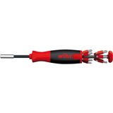 Wiha Tournevis avec magasin de bits LiftUp 25, 1/4" Noir/Rouge