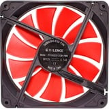 Xilence XPF140.R.PWM système de refroidissement d’ordinateur Boitier PC Ventilateur 14 cm, Ventilateur de boîtier Noir/Rouge, Ventilateur, 14 cm, 700 tr/min, 30 dB, 62,05 cfm