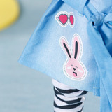 ZAPF Creation BABY born Deluxe Robe en jean 43cm, Accessoires de poupée BABY born Deluxe Robe en jean 43cm, Ensemble d'habits de poupée, 3 an(s), 270 g