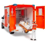 bruder Ambulance MB Sprinter avec chauffeur, Modèle réduit de voiture Rouge/Blanc