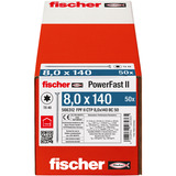 fischer Vis pour panneaux agglomérés PowerFast II 8,0x140 tête fraisée TX 