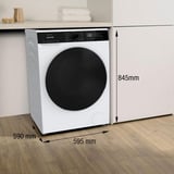 gorenje WD2PA1X64ADW/DE machine à laver avec sèche linge Pose libre Charge avant Blanc, Machine à laver séchante Blanc, Charge avant, Pose libre, Blanc, Gauche, Noir, Noir