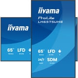 iiyama LH6575UHS-B2AG, Affichage public Noir (Mat)