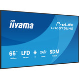iiyama LH6575UHS-B2AG, Affichage public Noir (Mat)