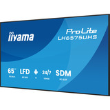 iiyama LH6575UHS-B2AG, Affichage public Noir (Mat)