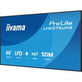 iiyama LH6575UHS-B2AG Écran d'affichage dynamique Écran plat de signalisation numérique 163,8 cm (64.5") LCD Wifi 500 cd/m² 4K Ultra HD Noir Intégré dans le processeur Android 11 24/7, Affichage public Noir (Mat), Écran plat de signalisation numérique, 163,8 cm (64.5"), LCD, 3840 x 2160 pixels, Wifi, 24/7