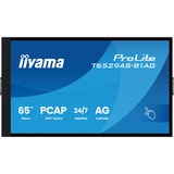 iiyama T6529AS-B1AG écran plat de PC 163,8 cm (64.5") 3840 x 2160 pixels 4K Ultra HD LED Écran tactile Noir Moniteur  Noir (Mat), 163,8 cm (64.5"), 3840 x 2160 pixels, 4K Ultra HD, LED, 6,5 ms, Noir