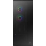 ARCTIC  boîtier midi tower Noir (Mat) | 2x USB-A | 1x USB-C | RGB | Verre Trempé