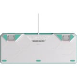 ASUS TUF Gaming K3 Gen II Hatsune Miku Edition clavier USB Couleur menthe, Blanc Turquoise, Layout DE (QWERTZ), 96%, Taille réelle (100 %), Avec fil, USB, Contacteur de touche opto-mécanique, LED RGB, Couleur menthe, Blanc