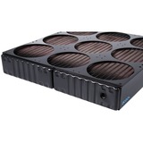 Alphacool 14391 pièce et accessoire pour systèmes de refroidissement d'ordinateurs Radiateur Noir, Radiateur, Acier, Noir, 378 mm, 360 mm, 65 mm