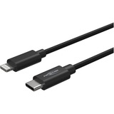 Ansmann Câble adaptateur USB 2.0, connecteur USB-C > connecteur Lightning Noir