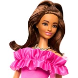 Barbie Fashionistas - Poupée aux cheveux bruns ondulés et à la robe rose #217 