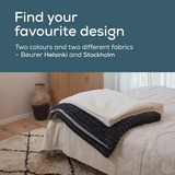 Beurer Couverture chauffante HD 82 Stockholm, Couvertures chauffantes Gris