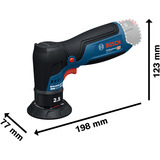 Bosch Ponceuse excentrique sans fil GEX 12V-77 Professional solo, 12Volt, Ponceuse orbitale Bleu/Noir