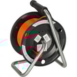 Brennenstuhl Enrouleur de câble de jardin Garant G Bretec IP44, 1 prise, Tambour à câble Noir/Orange