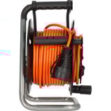 Brennenstuhl Enrouleur de câble de jardin Garant G Bretec IP44, 1 prise, Tambour à câble Noir/Orange
