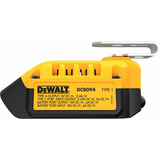 DEWALT Chargeur combiné DCB094K, avec fonction powerbank Noir/Jaune