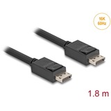 DeLOCK Câble DisplayPort 2.1 connecteur > connecteur DisplayPort, 16K, 80 Gbps Noir