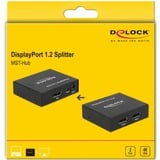 DeLOCK Répartiteur DisplayPort 1.2 > 2x DisplayPort 4K, Répartiteurs de DisplayPort Noir