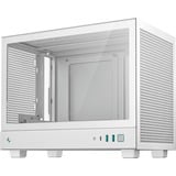DeepCool CH160 mini tower, boîtier pc Blanc | 2x USB-A | 1x USB-C | Verre Trempé
