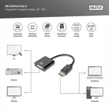 Digitus DB-340414-001-S, Adaptateur Noir