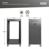 Digitus Rack universel 19 pouces avec roulettes, Boîtier de serveur en rack Noir