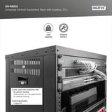 Digitus Rack universel 19 pouces avec roulettes, Boîtier de serveur en rack Noir
