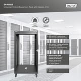 Digitus Rack universel 19 pouces avec roulettes, Boîtier de serveur en rack Noir