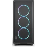 Fractal Design Epoch RGB boîtier midi tower Noir | 2x USB-A | 1x USB-C | RGB | Verre Trempé