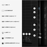 Hisense ULED 75E8S MiniLED 75" 4K Ultra HD TV QLED Noir/gris foncé, 190,5 cm (75"), 3840 x 2160 pixels, ULED, Smart TV, Wifi, Noir