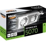 INNO3D I3D 12GB D7 RTX 5070 TWIN X2 OC white, Carte graphique Blanc