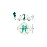 Jack Wolfskin REAL DOME LITE II, 3008031_4311_OS, Tente Vert