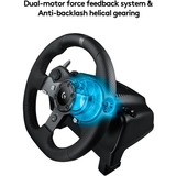 Logitech G920 Driving Force, Volant Noir, PC, Xbox One, Xbox Series X|S