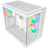 Montech KING 65 PRO boîtier midi tower Blanc | 2x USB-A | 1x USB-C | RGB | Verre Trempé