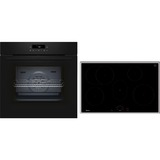 Neff BTX48PIB0 set d'appareils de cuisine Plaque avec zone à induction Four électrique, Ensemble four Noir/en acier inoxydable, Plaque avec zone à induction, 4 zone(s), Verre-céramique, Noir, Tactile, 80,2 cm