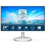 Philips V Line 241V8AW/00 écran plat de PC 60,5 cm (23.8") 1920 x 1080 pixels Full HD LCD Blanc Moniteur  Blanc, 60,5 cm (23.8"), 1920 x 1080 pixels, Full HD, LCD, 4 ms, Blanc