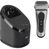 Procter & Gamble Series 8 8567cc Rasoir à grille Tondeuse Noir, Argent Argent/Noir, Rasoir à grille, Noir, Argent, Batterie, Batterie intégré, 60 min, 1 h